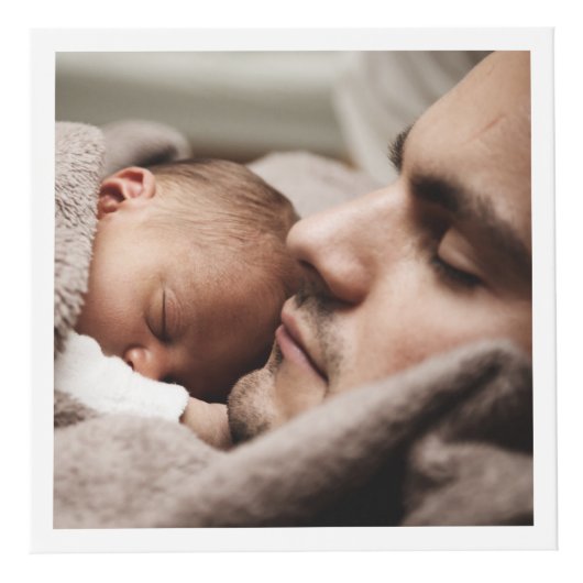 Aangepaste 4 foto Beste vader ooit Moderne Vaderda Kubus (Voorkant)