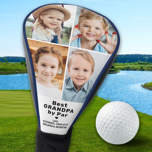 Aangepaste 4 foto collage Beste GRANDPA door par Golfheadcover