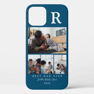 Aangepaste 4 Foto Collage Beste Papa Ooit met Init Case-Mate iPhone Case