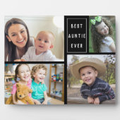 Aangepaste 4 foto collage beste tante ooit fotoplaat (Voorkant)