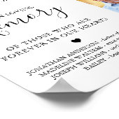 Aangepaste 4 Foto Collage Hemel Huwelijk Herdenkin Poster (Hoek)