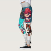 Aangepaste 4 Foto Collage Leggings (Links)