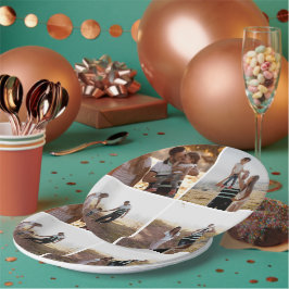 Aangepaste 4 Foto Collage Persoonlijke Papieren Bo Bordje