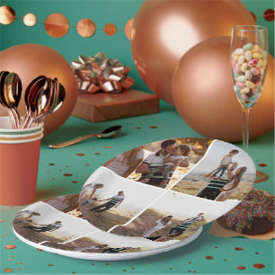 Aangepaste 4 Foto Collage Persoonlijke Papieren Bo Bordje