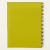Aangepaste 4-foto gepersonaliseerde Chartreuse 202 Planner (Achterkant)