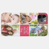 Aangepaste 4 Foto Oma Leven is het Beste Leven Roz Case-Mate iPhone Case (Achterkant (horizontaal))