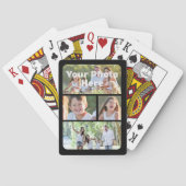 Aangepaste 4 fotocollage pokerkaarten (Achterkant)
