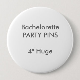 Aangepaste 4-inch grote ronde-bacheloretparty ronde button 4,0 cm