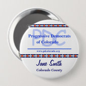 Aangepaste 4-inch PDC-Button Ronde Button 4,0 Cm (Voorkant /achterkant)