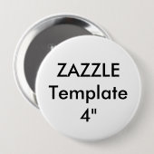 Aangepaste 4-inch ronde Button (Voorkant /achterkant)