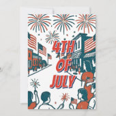 Aangepaste 4 juli Onafhankelijkheidsdag viering Kaart (Voorkant)