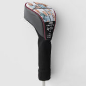 Aangepaste 4 Photo Collage Unieke Grootvader Gift Golfheadcover (Schuin)