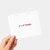 Aangepaste 4" x 5" badge (Handheld)