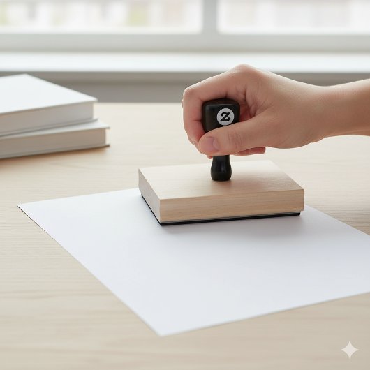 Aangepaste 4 "x 5" houtstempel ontworpen voor uw s rubberstempel