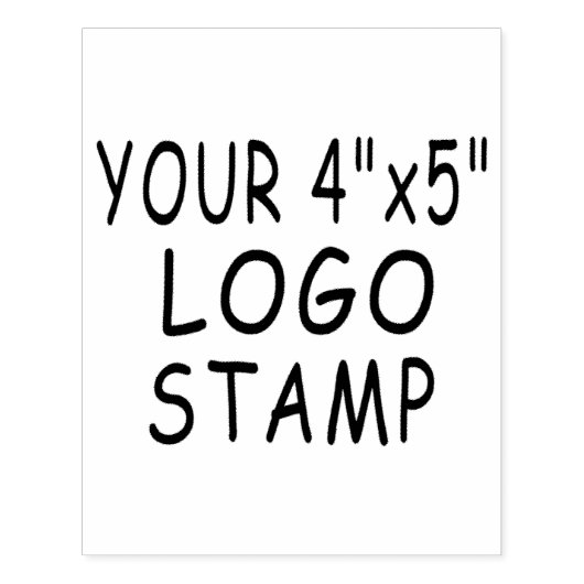 Aangepaste 4 "x 5" Logo Stamper Rubber Stamp Rubberstempel (Afrduk)