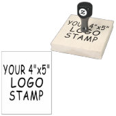 Aangepaste 4 "x 5" Logo Stamper Rubber Stamp Rubberstempel (Gestempeld)