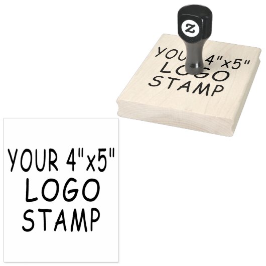 Aangepaste 4 "x 5" Logo Stamper Rubber Stamp Rubberstempel (Gestempeld)