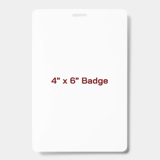 Aangepaste 4" x 6" badge (Voorzijde)