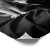 Aangepaste 4K zwart-wit huisdier portretposter  Poster (Hoek)