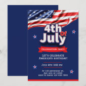 Aangepaste 4th of July Buurtblok Partij Kaart (Voorkant / Achterkant)