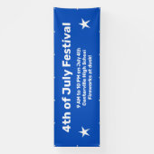 Aangepaste 4th van juli Viering Banner (Verticaal)