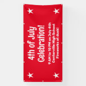 Aangepaste 4th van juli Viering Banner (Verticaal)