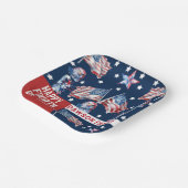 Aangepaste 4th van juli Waterverf Papieren Bordje (Gebogen)