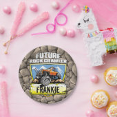 Aangepaste 4x4 Future Rock Crawler | Gepersonalise Papieren Bordje (Feest)