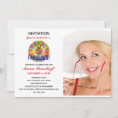 Aangepaste 50 en Fabulous verjaardagsuitnodiging m Kaart (Voorkant)