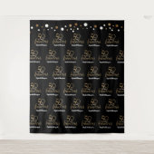 Aangepaste 50 en fantastische Photobooth 50ste ver Wandkleed (Voorkant)