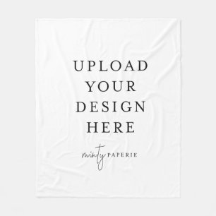 Aangepaste 50 x 60-inch flatpanel, middelgroot fleece deken