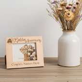 Aangepaste 50e bruiloft Golden Jubileum met klokke Gegraveerde Lijstjes