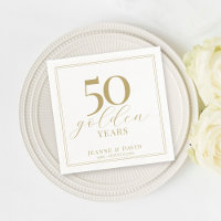 Aangepaste 50e bruiloft Jubileum Elegant