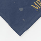 Aangepaste 50e bruiloft Jubileum-mijlpaal Fleece Deken (Hoek)