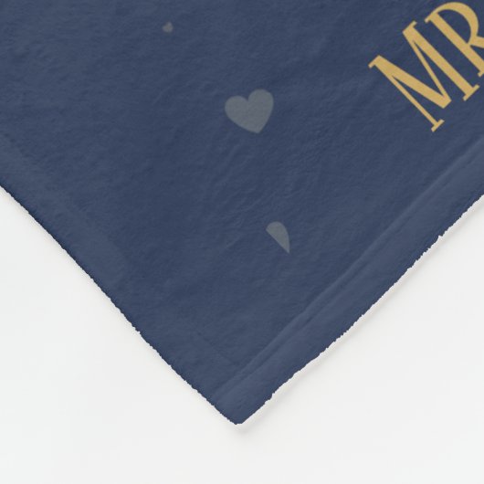 Aangepaste 50e bruiloft Jubileum-mijlpaal Fleece Deken (Hoek)