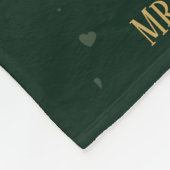 Aangepaste 50e bruiloft Jubileum-mijlpaal Fleece Deken (Hoek)