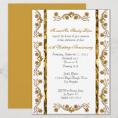 Aangepaste 50e Jubileum-uitnodigingen Kaart (Voorkant / Achterkant)