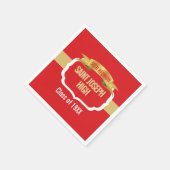 Aangepaste 50e klasreünie Rood Servet (Hoek)