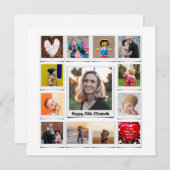 Aangepaste 50e verjaardag Foto Sjabloon Modern (Voorkant / Achterkant)