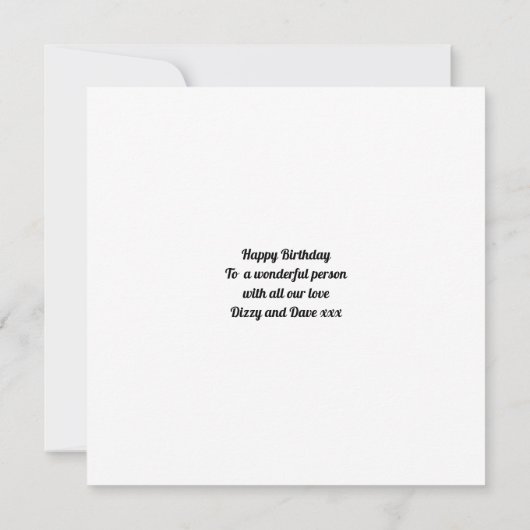 Aangepaste 50e verjaardag Foto Sjabloon Modern (Achterkant)