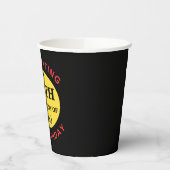 Aangepaste 50e verjaardag Humor Papieren Bekers (Links)