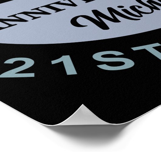 Aangepaste 50e verjaardag Humor Poster (Hoek)