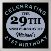 Aangepaste 50e verjaardag Humor Poster (Voorkant)