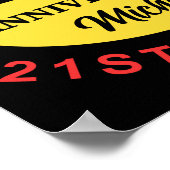 Aangepaste 50e verjaardag Humor Poster (Hoek)