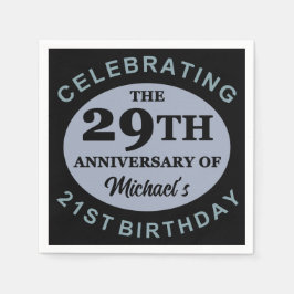 Aangepaste 50e verjaardag Humor Servet