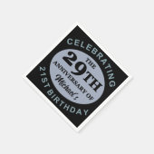 Aangepaste 50e verjaardag Humor Servet (Hoek)