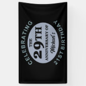 Aangepaste 50e verjaardag Humor Spandoek (Verticaal)