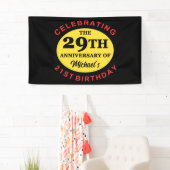 Aangepaste 50e verjaardag Humor Spandoek (Insitu)