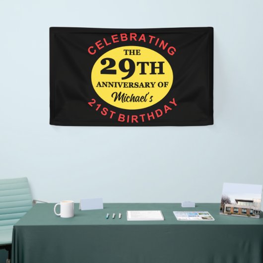 Aangepaste 50e verjaardag Humor Spandoek (Beurs)