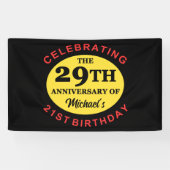 Aangepaste 50e verjaardag Humor Spandoek (Horizontaal)